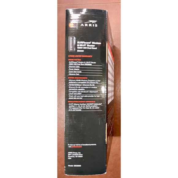 ARRIS Cable Modem and Wi-Fi Router Model SBG6580. NEW - Picture 5 of 7